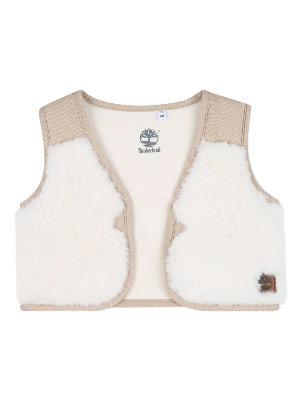 Комплект из жилета и комбинезона в рубчик для малышей Timberland Kids, нейтральный — фото 4