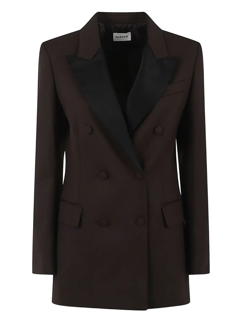 

Двубортный блейзер P.A.R.O.S.H., коричневый