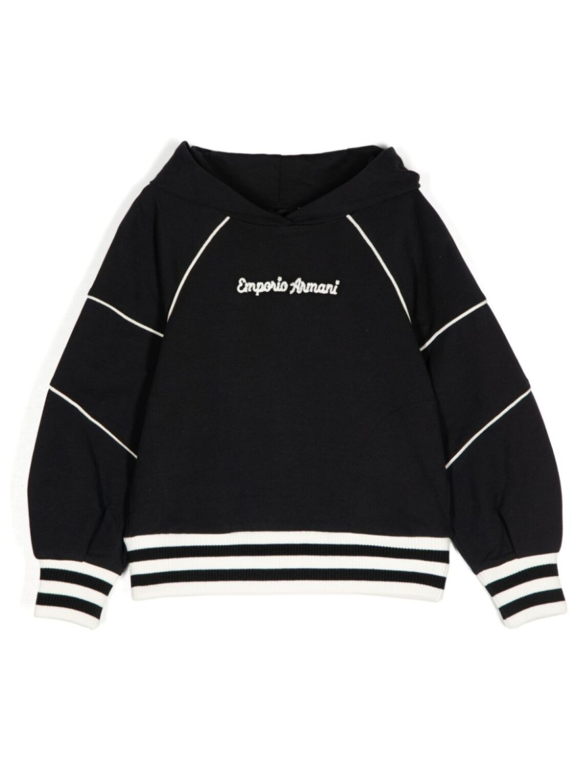 

Emporio Armani Kids худи с вышитым логотипом, синий