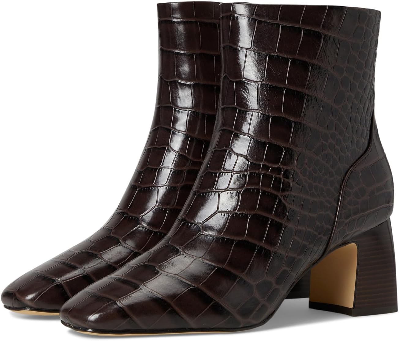 Ботинки Cole Haan Women's Gemma Dress Booties, Dark Choc Croc Print Leather