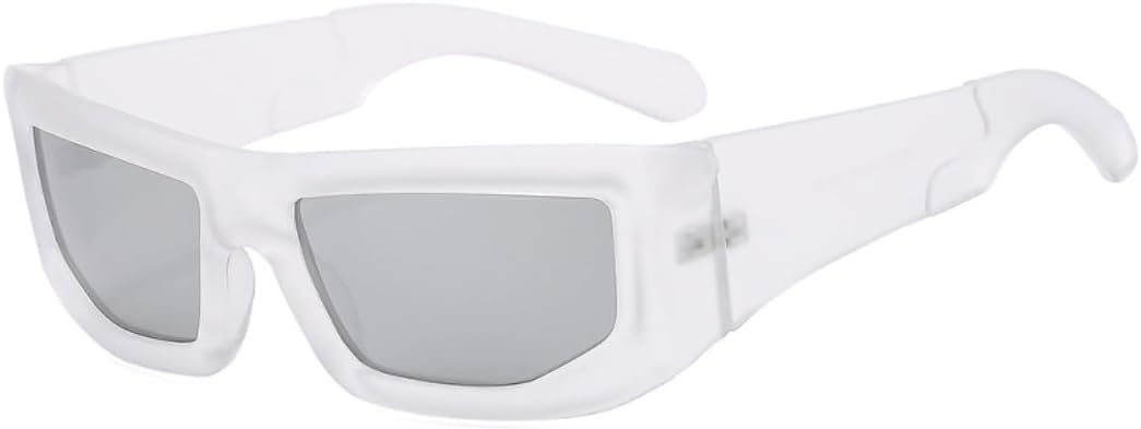 

Модные солнцезащитные очки для женщин, в стиле ретро, ​​для мужчин, с защитой от УФ-излучения UV400, в стиле хип-хоп, для активного отдыха TKKTLLT, C8-transparentsilver