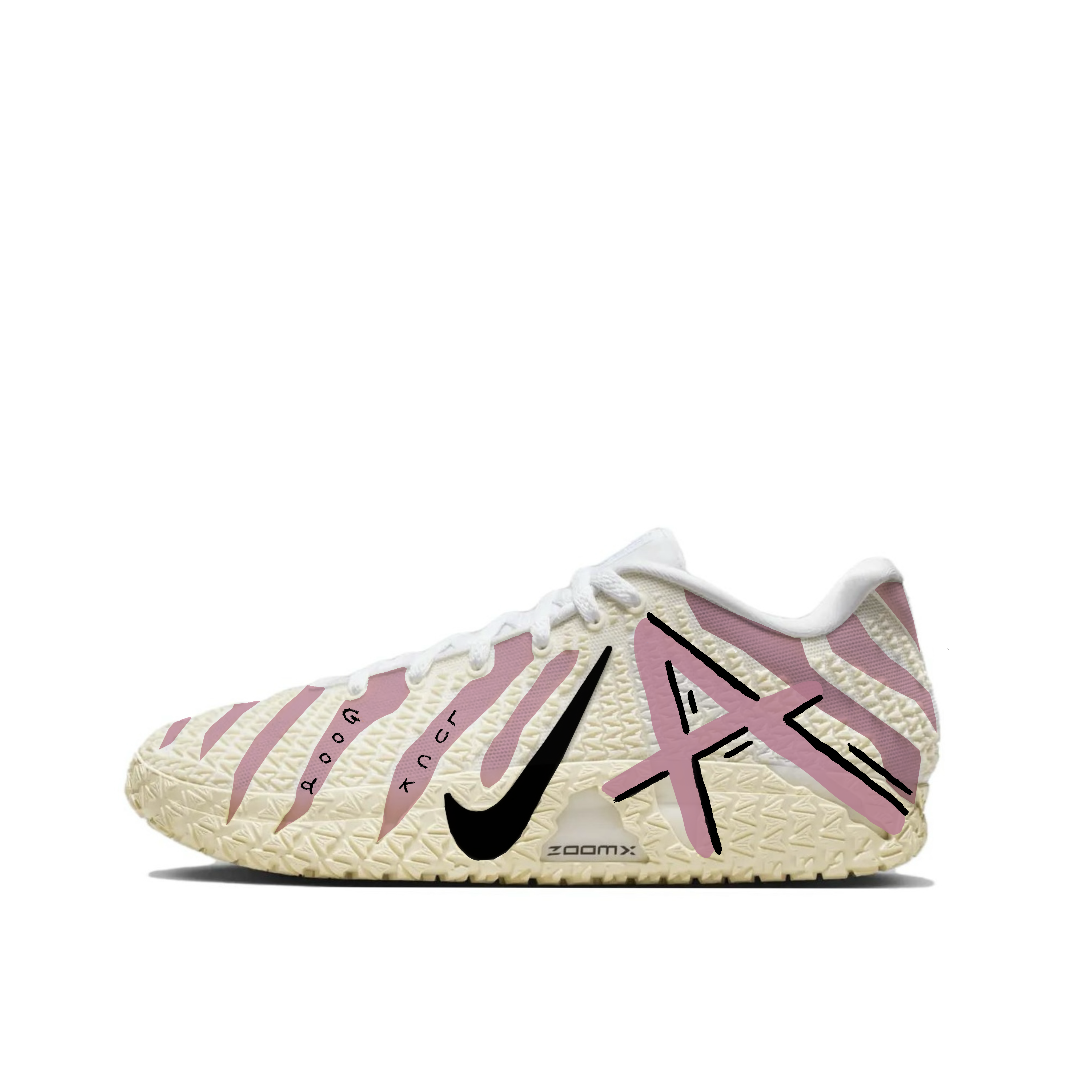 

Nike Кроссовки баскетбольные Ja Morant 3 Abrasion Resistant низкие мужские white pink