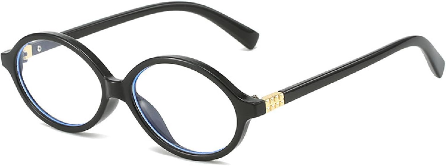 

Модные маленькие овальные солнцезащитные очки для женщин с защитой от УФ-излучения UV400, винтажные, с прозрачными линзами цвета океана, для мужчин в стиле панк VVTWSSW, Black Clear