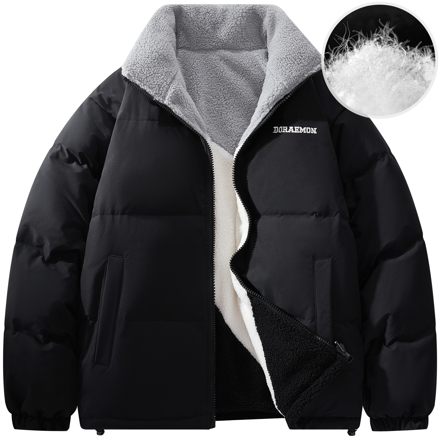 

Пуховик Unisex Doraemon, черный (нереверсивный)