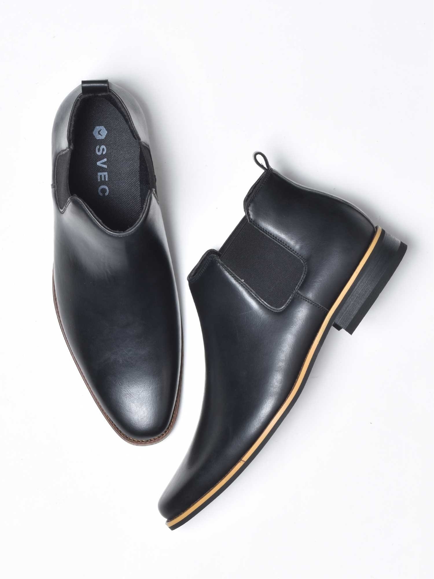 Side Gore Short Ботинки Svec, black — фото 2