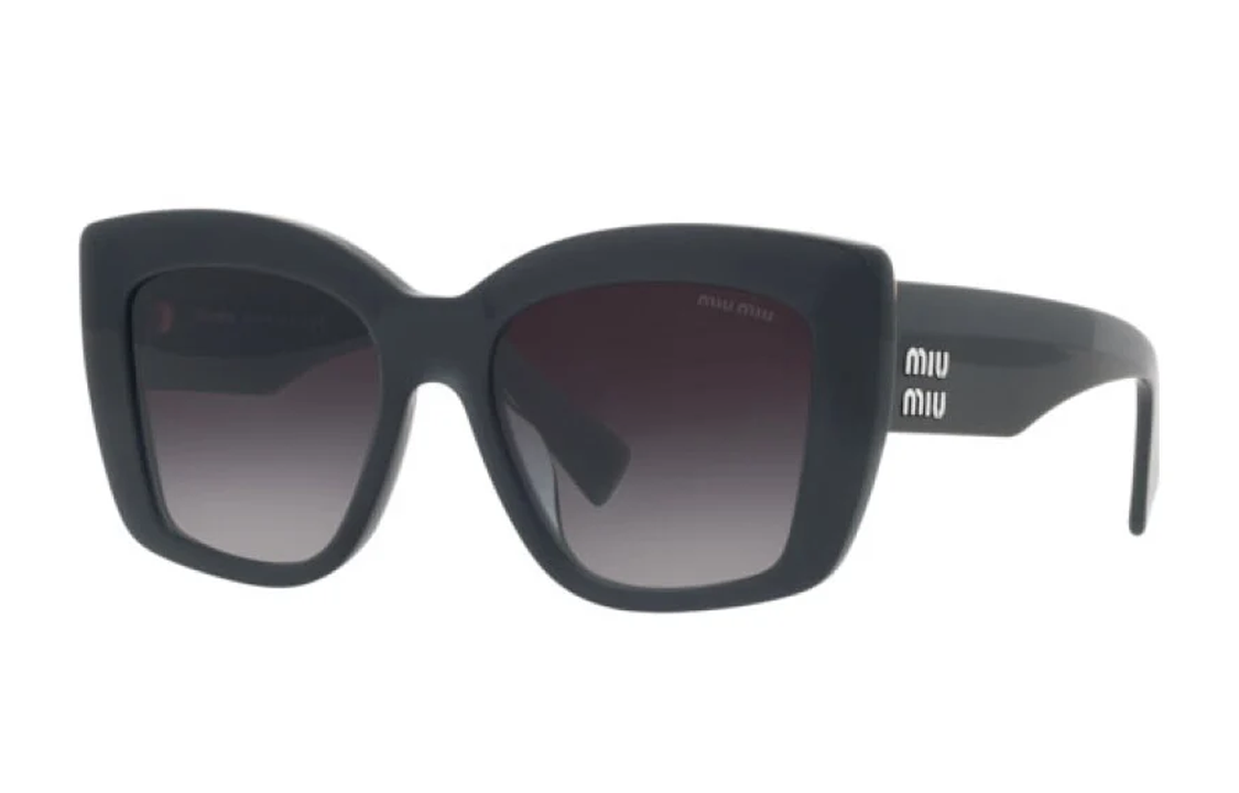 

Солнцезащитные очки в большой квадратной оправе MIU MIU, черный