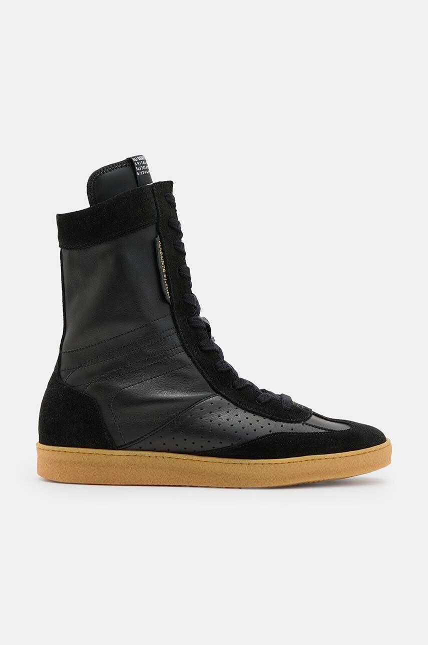 

Кожаные кроссовки AllSaints Louise High Top до щиколотки, черный