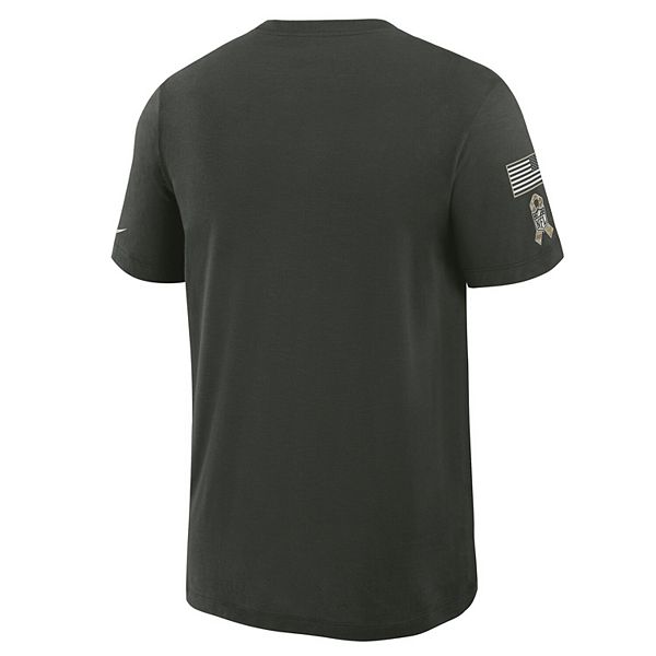 Мужская темно-зеленая футболка Atlanta Falcons 2025 Salute to Service Sideline Slub Dri-FIT Nike — фото 4