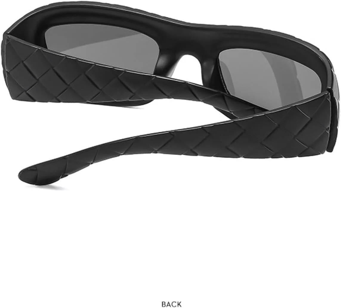 

Ретро прямоугольные панк-солнцезащитные очки для женщин и мужчин, роскошная модная оправа, защита от УФ-излучения UV400 для активного отдыха TVTBBVV, C2blackchampagne