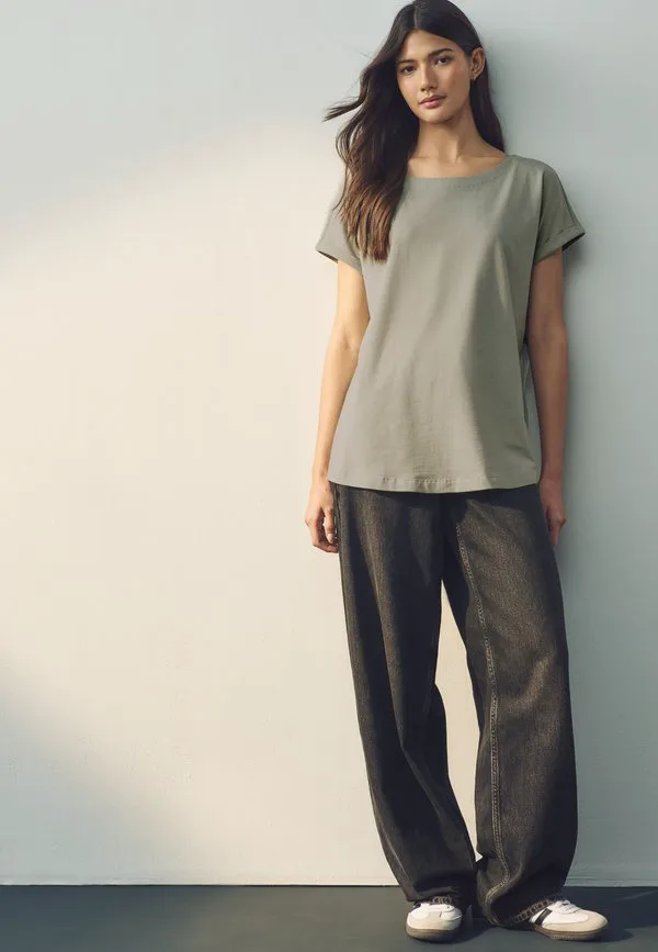 Комплект из 5 базовых футболок стандартного кроя Next, Ecru Taupe Brown Blue Yellow