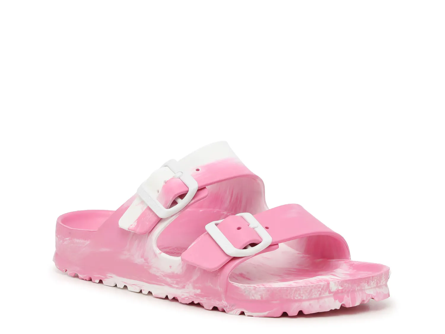 

Сандалии Arizona Essentials Slide Sandal Birkenstock, цвет pink_whitetiedyeprint