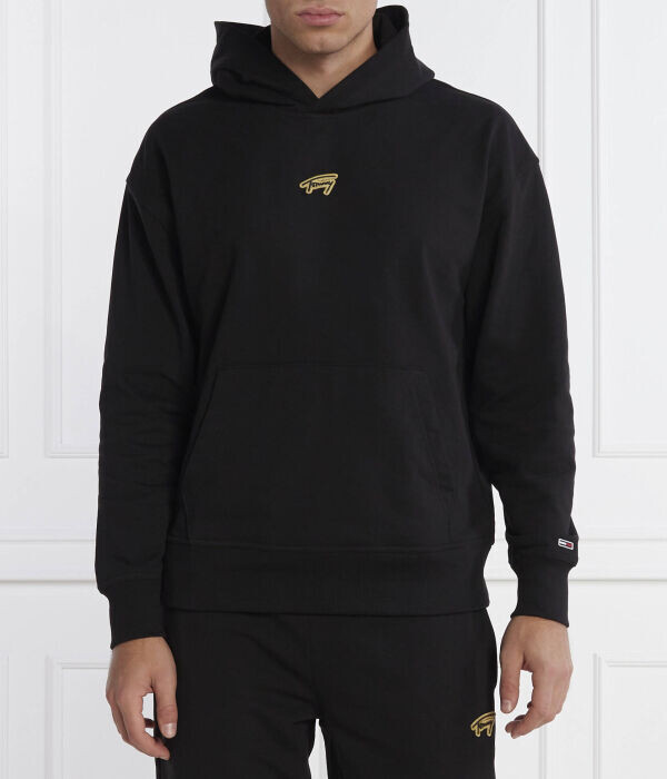 

Толстовка Tommy Jeans Signature Relaxed Fit, черный