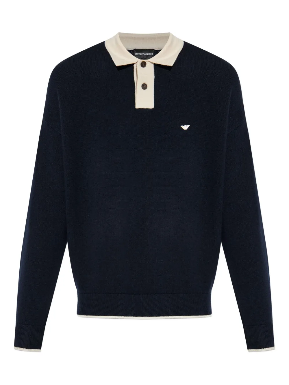 

Рубашка-поло с логотипом EMPORIO ARMANI, синий