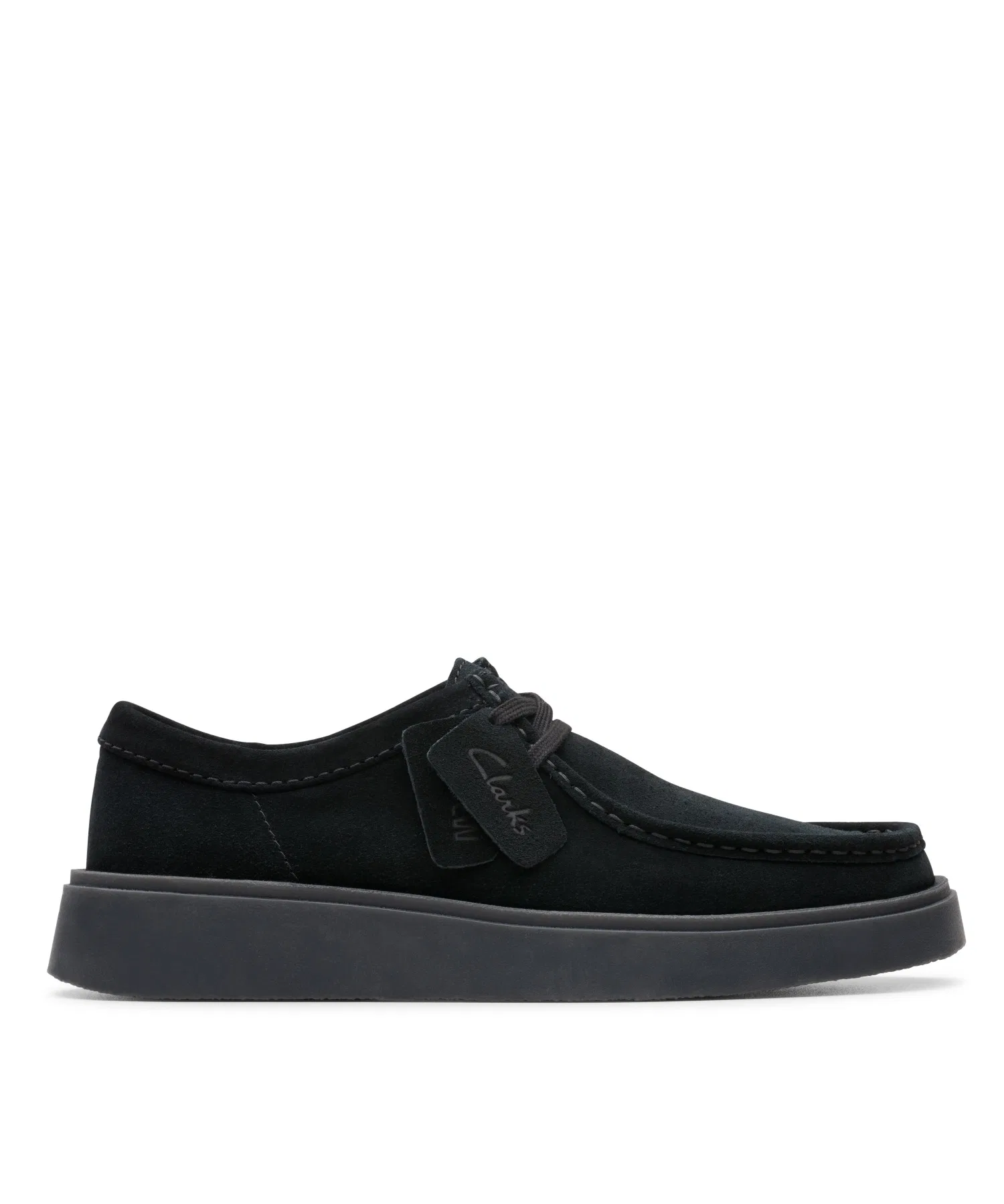 Мужские мокасины Clarks Torview замшевые чёрные