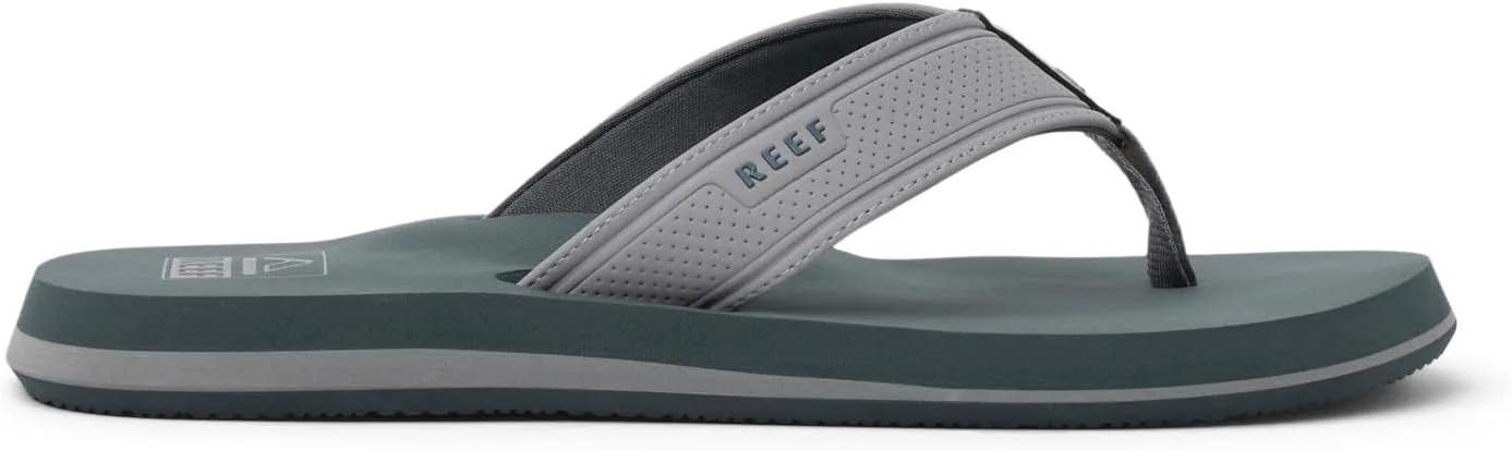 Мужские шлепанцы REEF Layback с поддержкой свода стопы, водостойкие, серый — фото 3