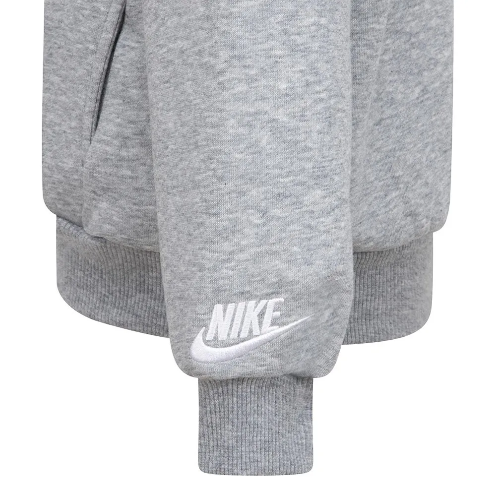Худи Nike Club Snl Appl Fleece Po, серый — фото 3