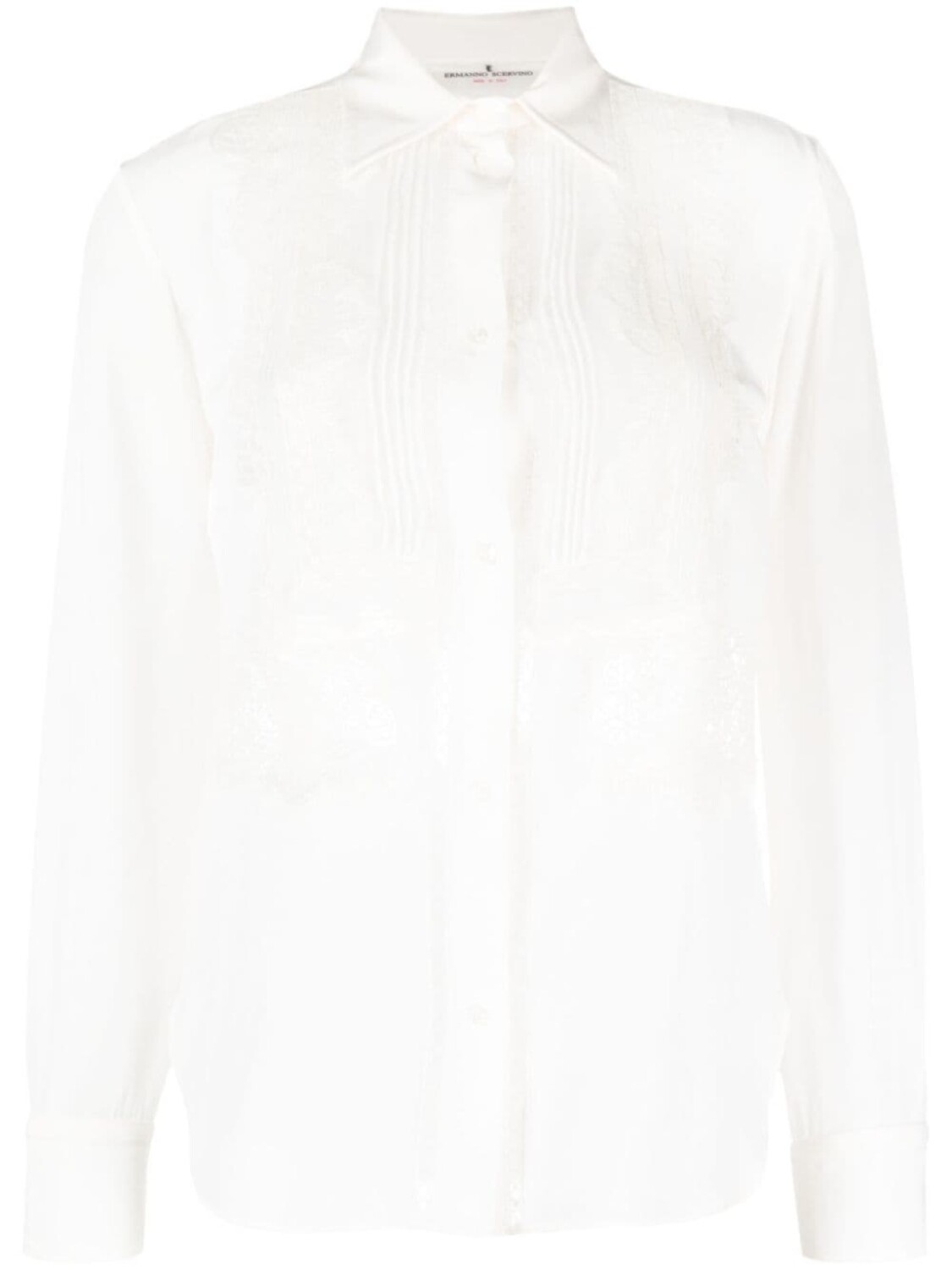 

Ermanno Scervino рубашка с длинными рукавами и вышивкой, белый