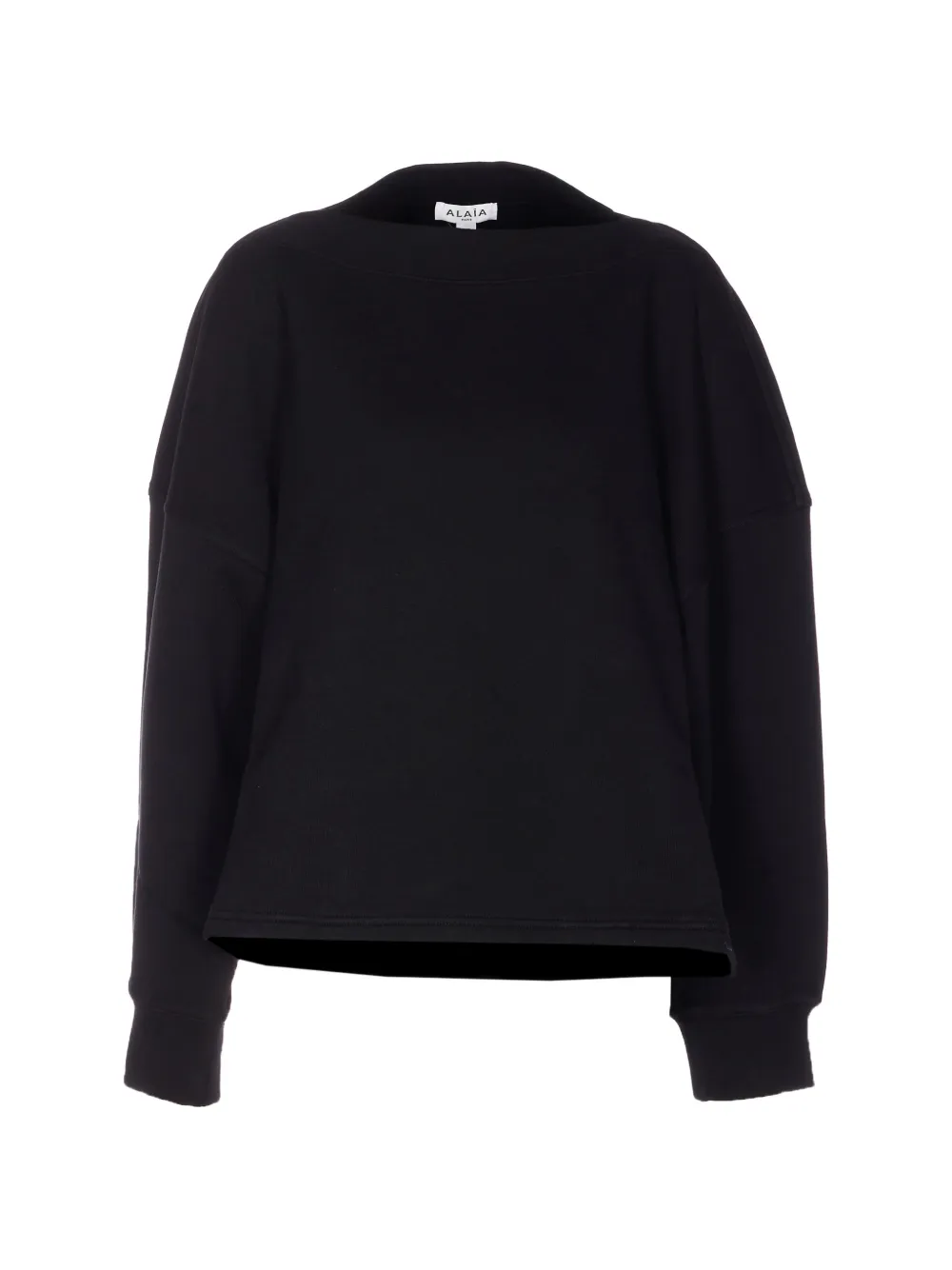 

Свитер с вырезом лодочка Alaïa, черный