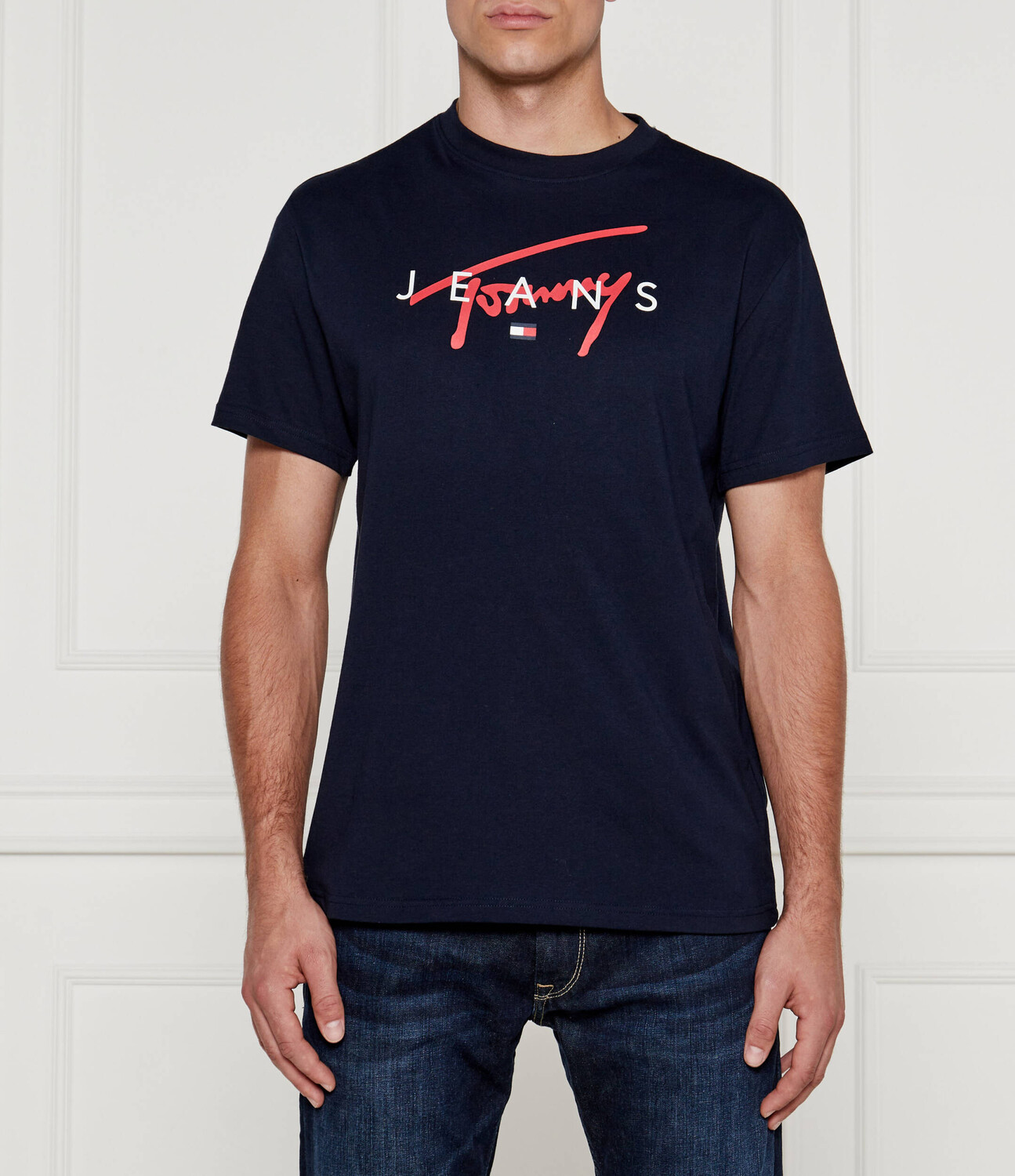 

Футболка Tommy Jeans Regular Fit, темно-синий