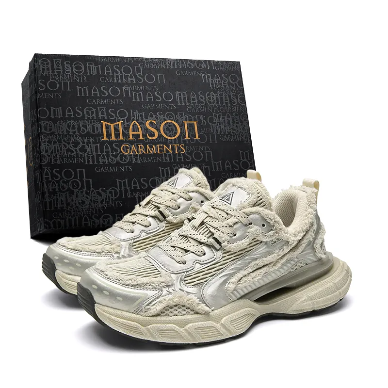 Кроссовки мужские низкие Chunky Exclusive Box Masongarments, Matcha Green (Full-Length Shock-Absorbing Air Cushion Style) — фото 3