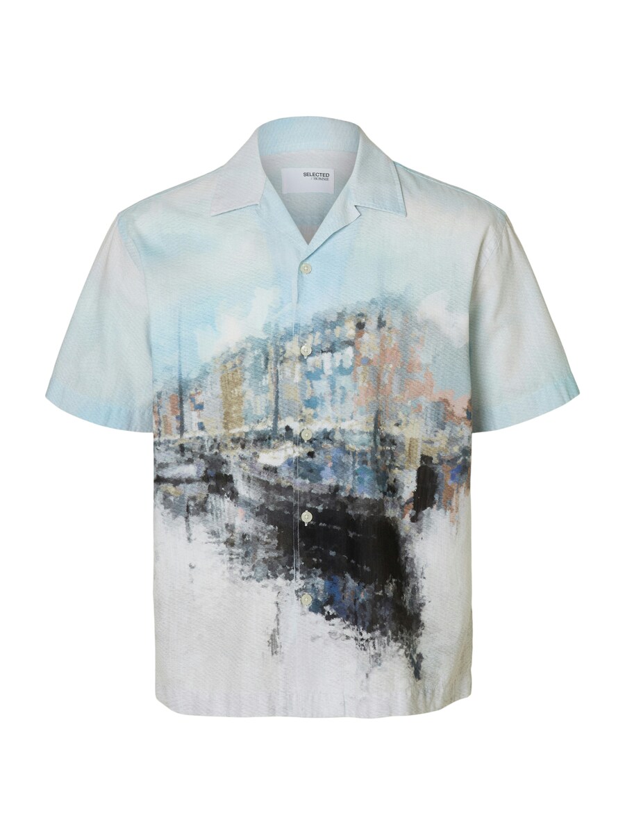 

Рубашка на пуговицах Comfort fit SELECTED SLHCARL, цвет Opal/Light blue