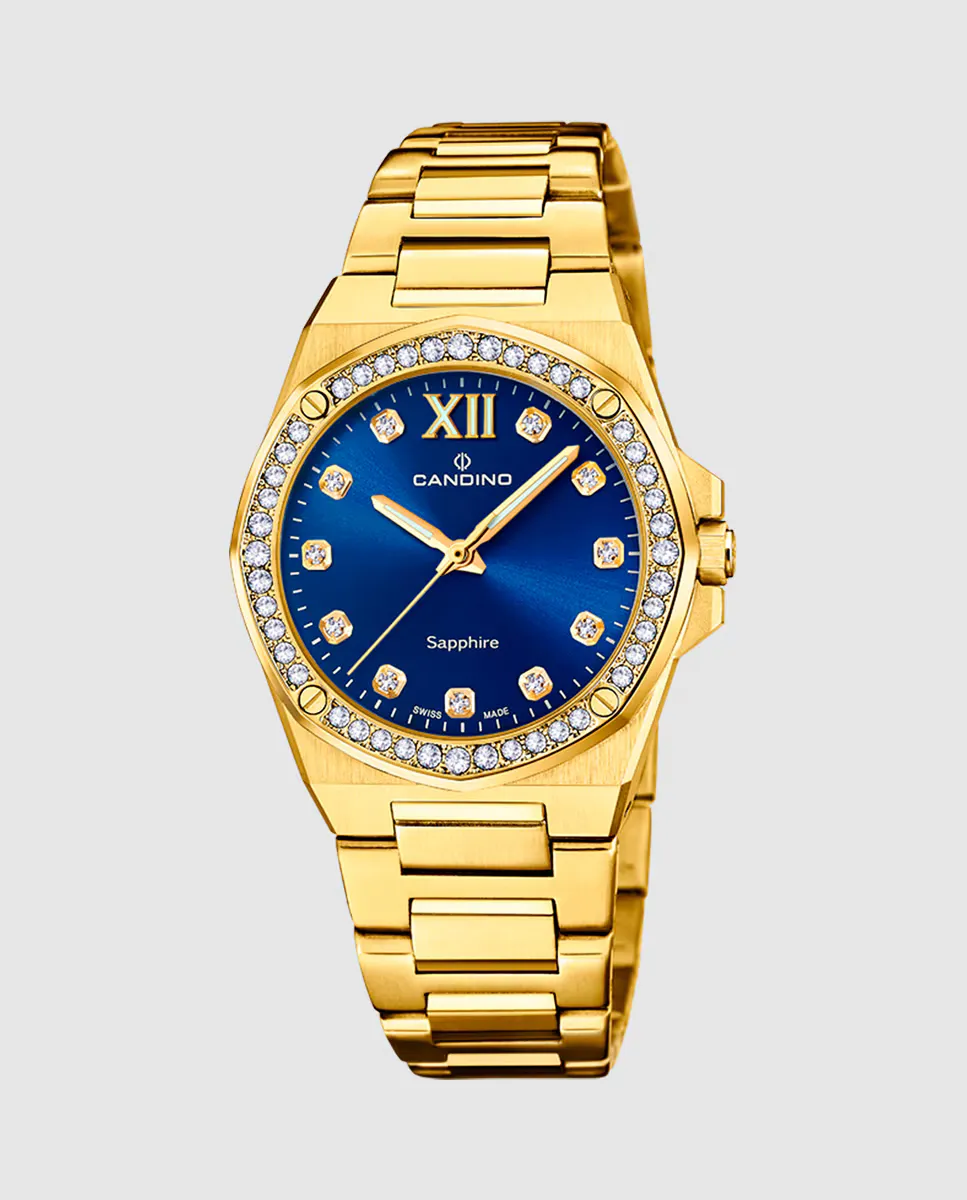 

C4755/3 Lady Elegance женские часы из золотой стали Candino, золотой