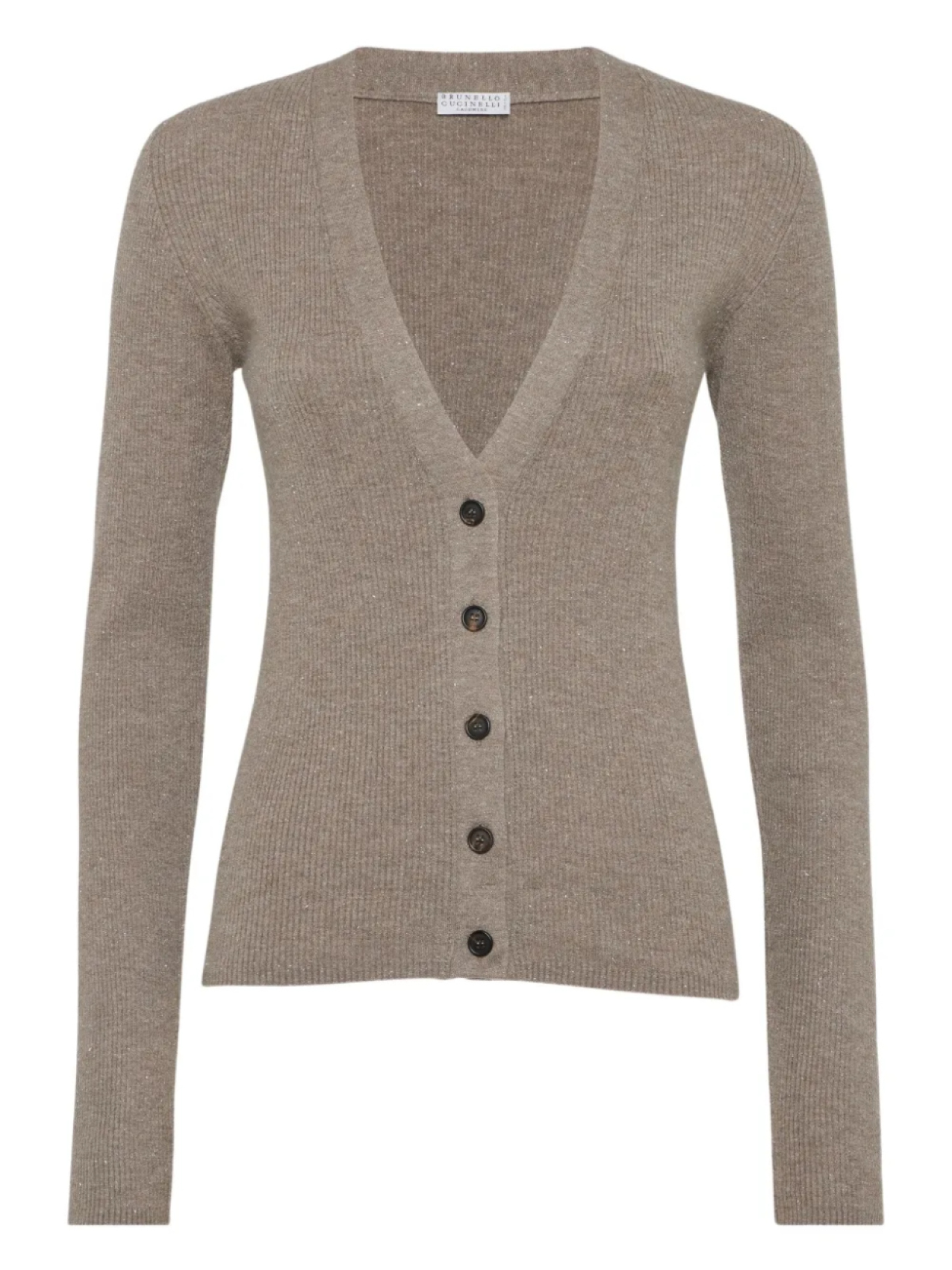 

Brunello Cucinelli кардиган с V-образным вырезом, коричневый