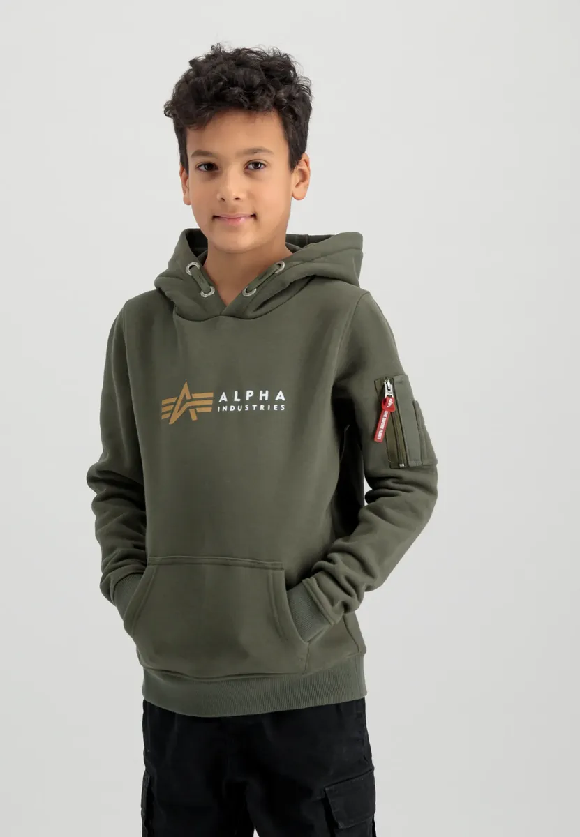 

Рубашка с капюшоном Alpha Industries " Alpha Industries Kids - Толстовки Alpha Label Hoody Kids/Teens", оливковый