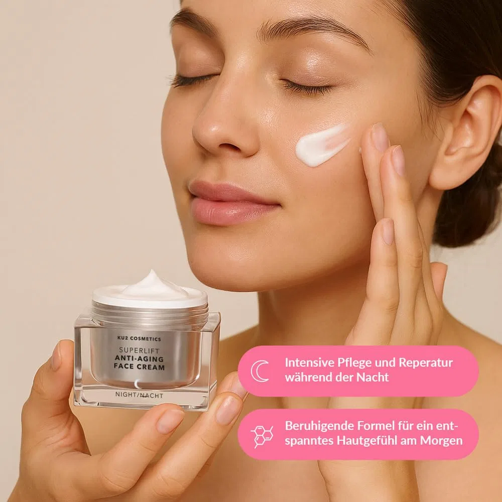 Крем для лица Ku2 Cosmetics — Ночной антивозрастной Superlift с гиалуроновой кислотой, 50 мл — фото 3