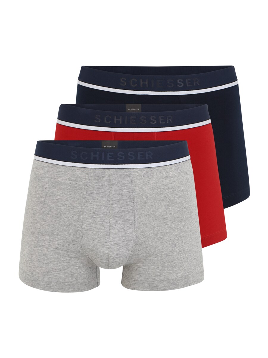 

Боксеры SCHIESSER, цвет Navy/Grey/Red
