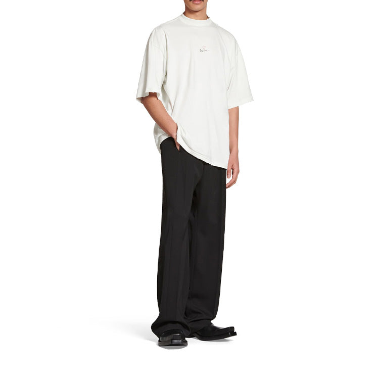 Футболка Balenciaga Je t'aime T-shirt Large Fit 'White', белый — фото 3