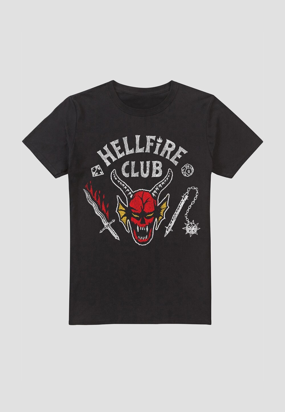 

Футболка с принтом STRANGER THINGS HELLFIRE CLUB INVERT Cotton Soul, черный