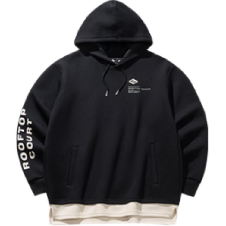 

ANTA Толстовка из баскетбольной коллекции мужская базовая black, Черный, ANTA Толстовка из баскетбольной коллекции мужская базовая black