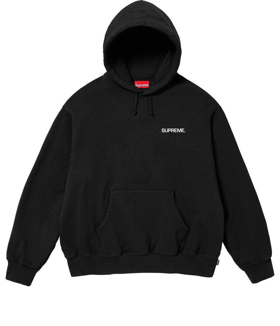 

Худи Supreme Immortal Hooded Sweatshirt 'Black White', черный