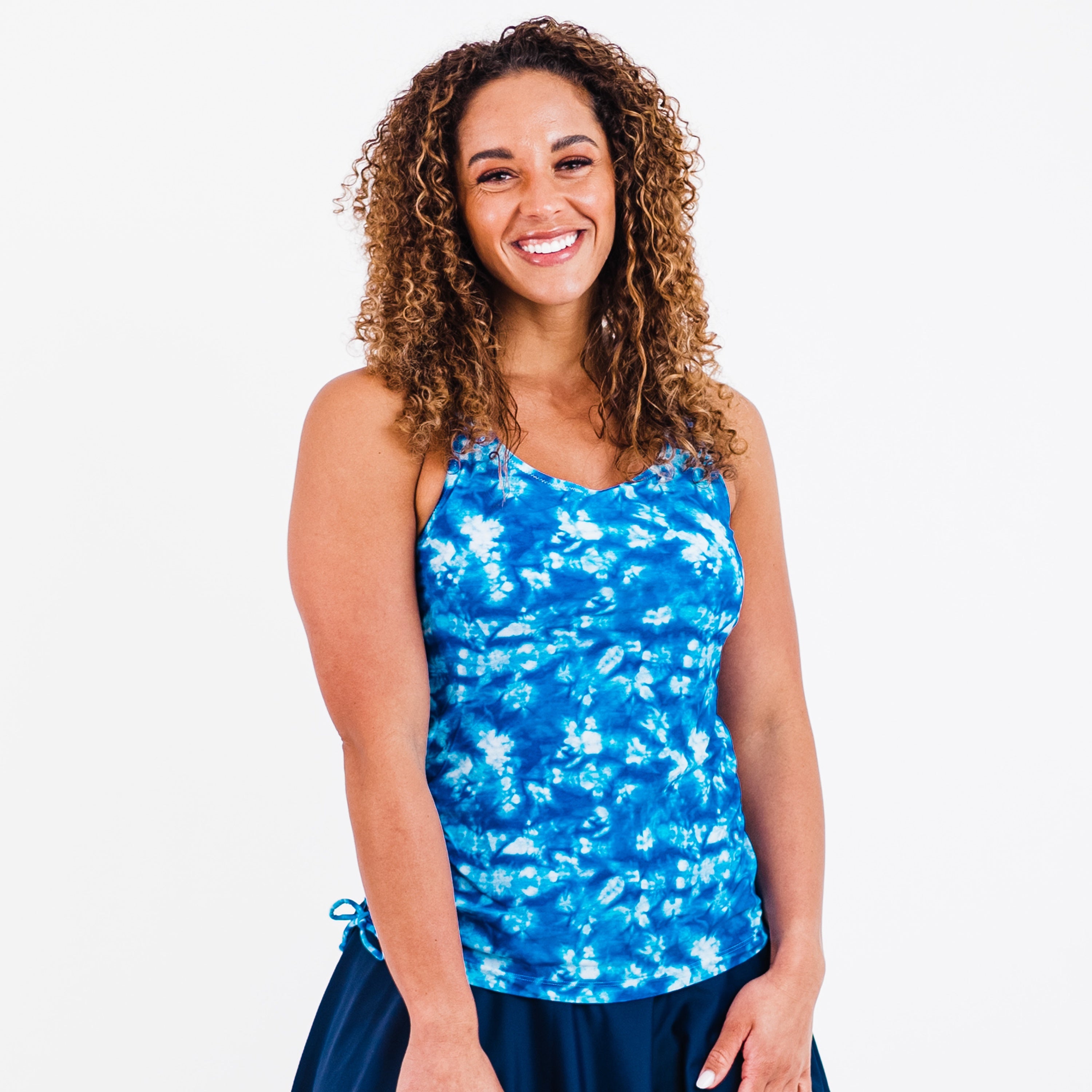 

Женский купальник Calypsa, цвет blue tie dye
