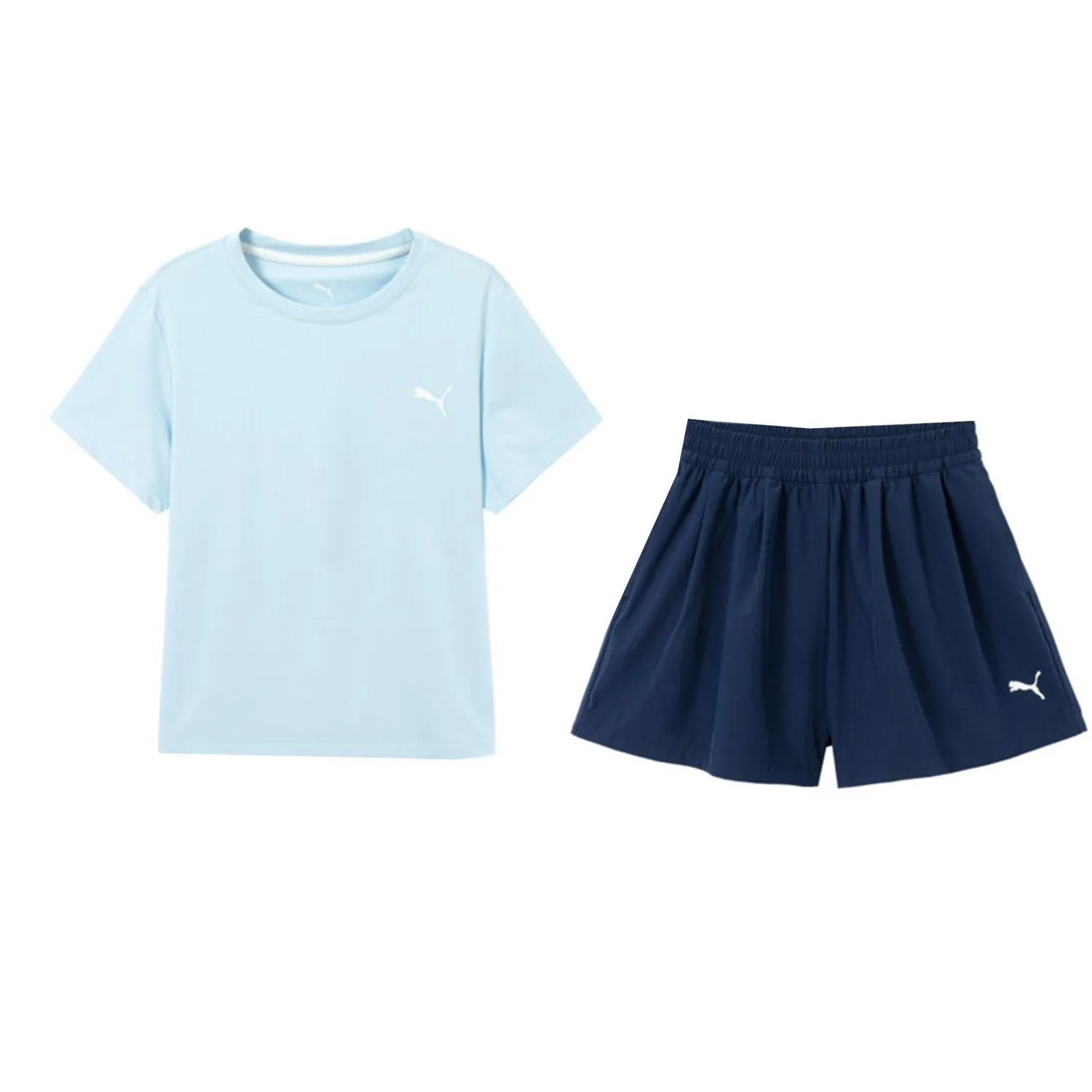 Детская спортивная футболка с круглым вырезом PUMA, синий tone 00388