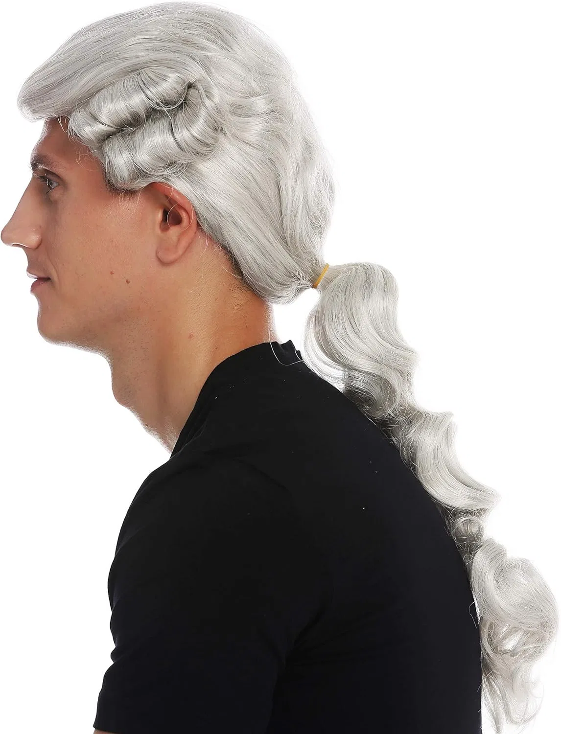 Мужской парик WIG ME UP VK-31-59 в стиле барокко Wig Me Up, White Grey (59) — фото 3