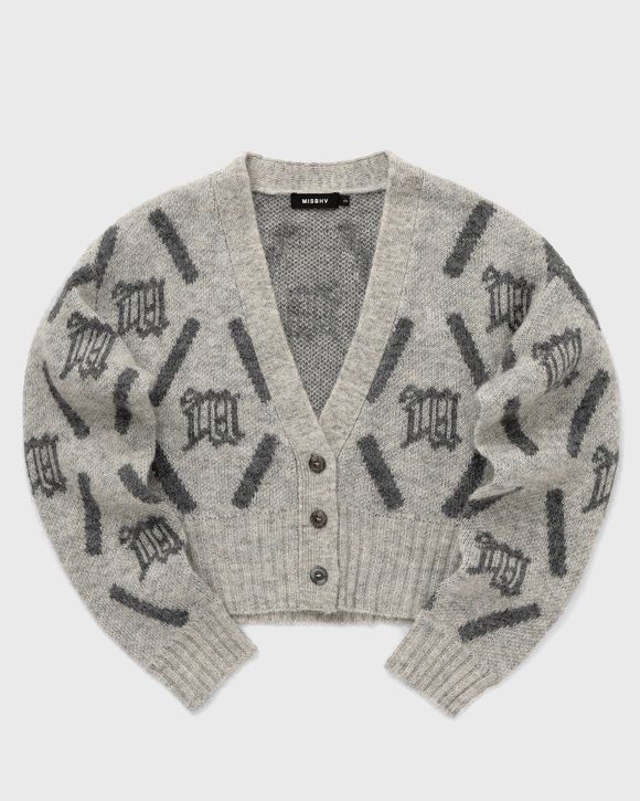 

Кардиган Misbhv M Argyle Knit Cardigan, цвет perfect grey