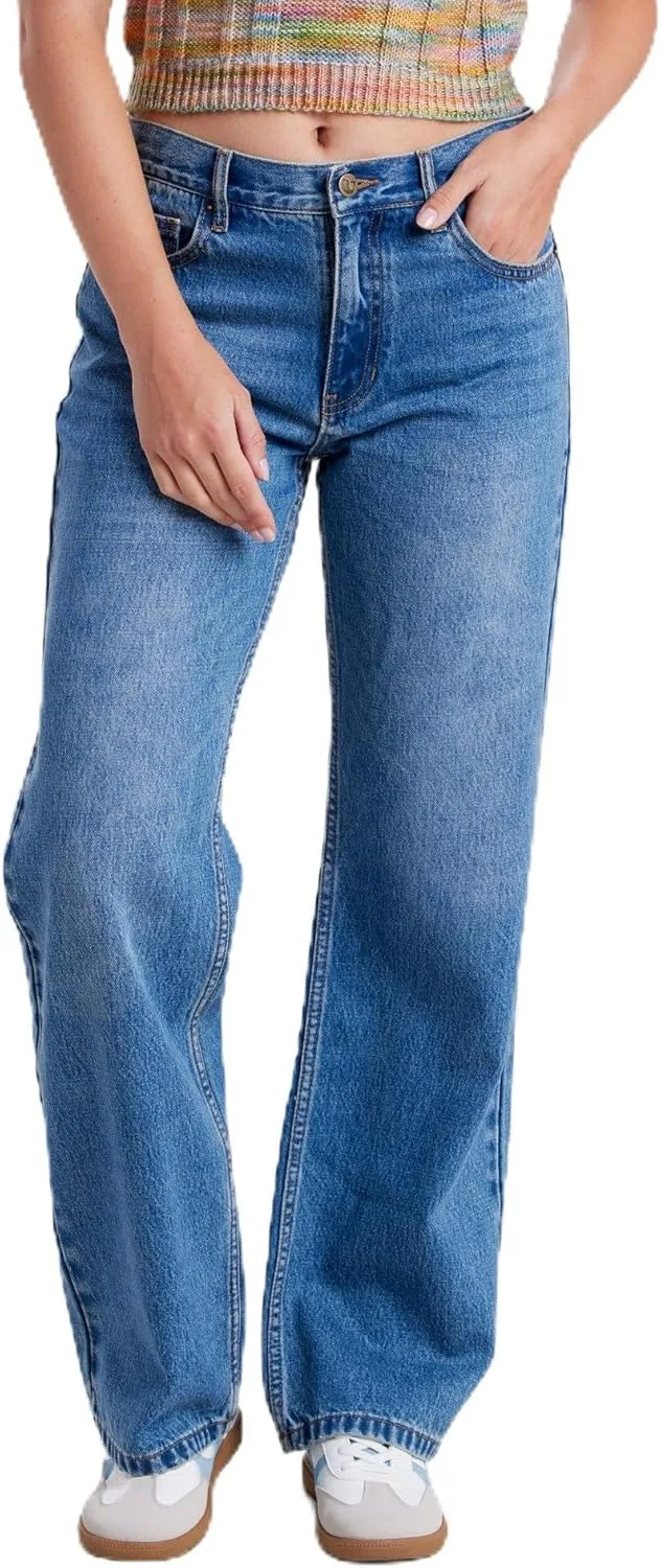 

Unionbay Женские джинсы с высокой талией и широкими штанинами