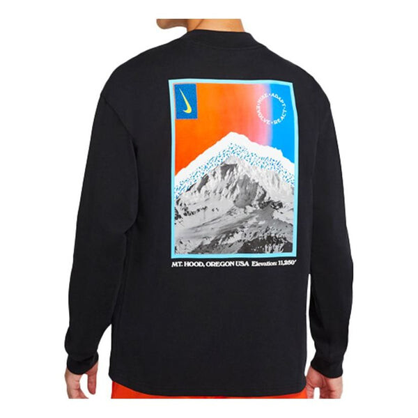 

Толстовка Nike Back Snow Mountain Printing Casual Sports Black, черный
