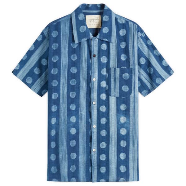 

Рубашка для отдыха с краской Chintan Shibori Kardo, синий