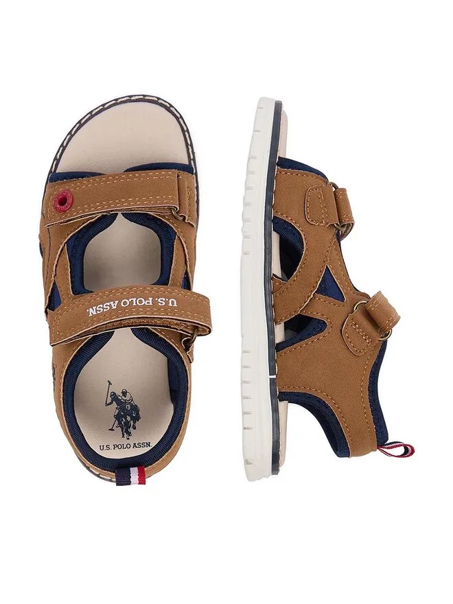 U.S. Polo Assn. Сандалии EO-GARDA002K/6Y1 Светло-коричневые — фото 4