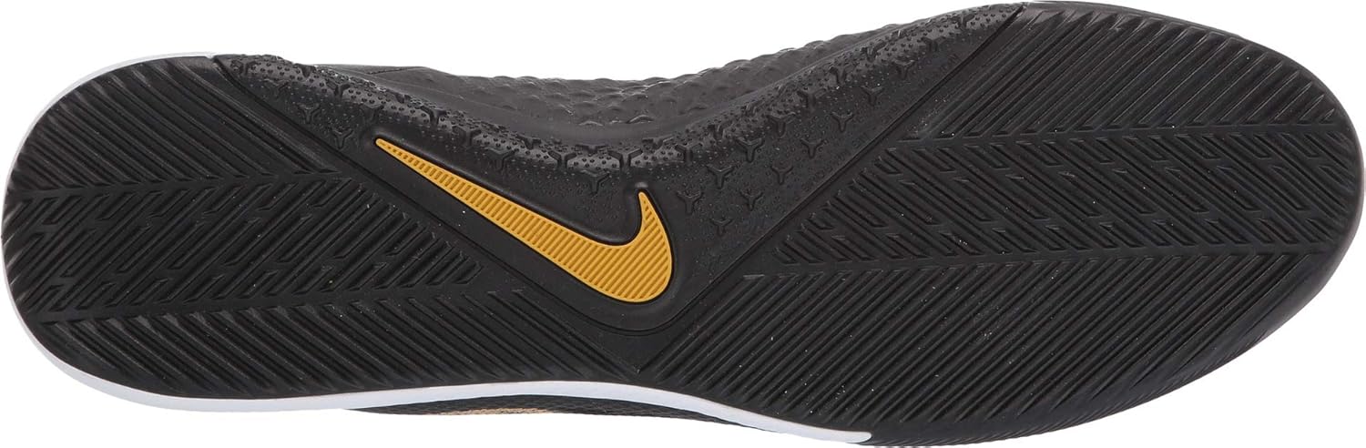 Мужские кроссовки Nike Phantom VSN Academy IC, цвет черный/ярко-золотой металлик, Black/Metallic Vivid Gold — фото 3