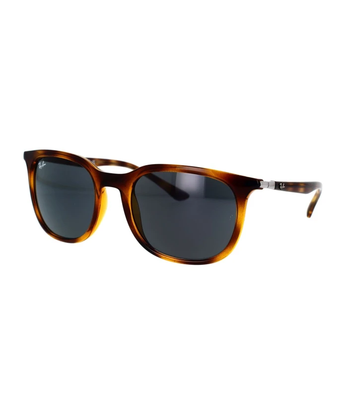 

Стильные солнцезащитные очки с синими линзами. Ray-Ban, коричневый