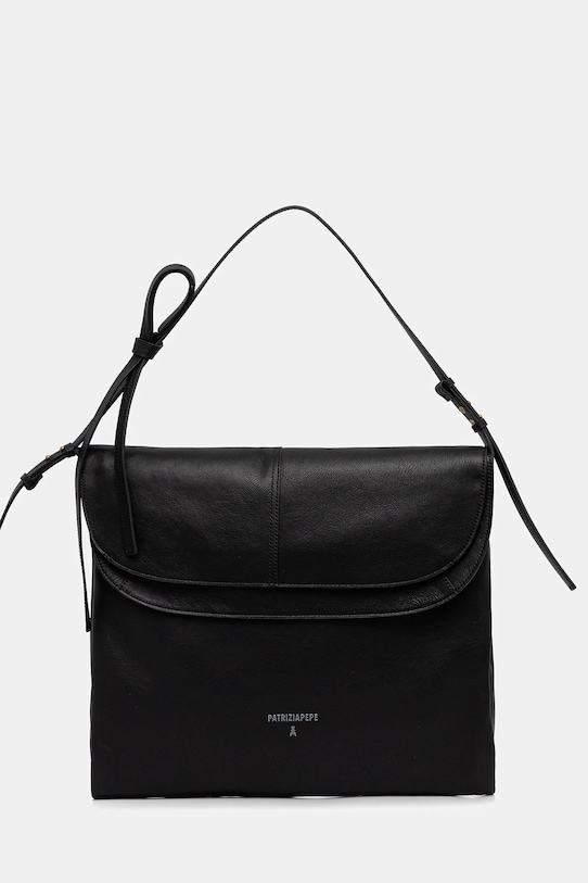 

Кожаная сумка Patrizia Pepe, черный