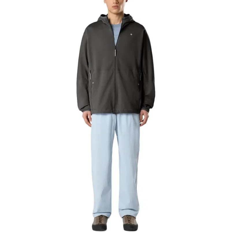 Худи на молнии Stone Island Charcoal Gray — фото 4