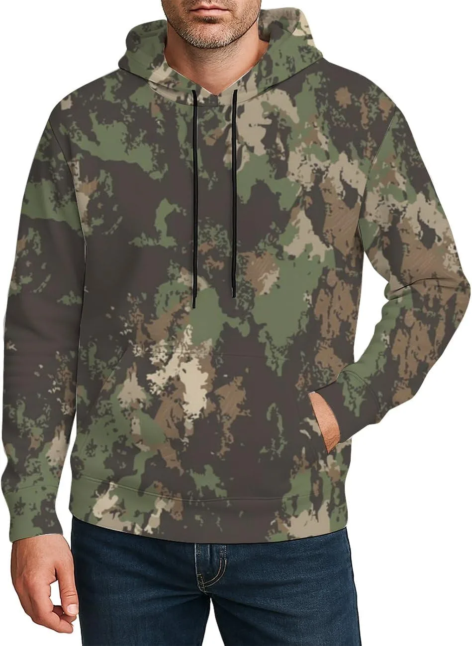 

Унисекс худи с камуфляжным принтом и карманом Deovige