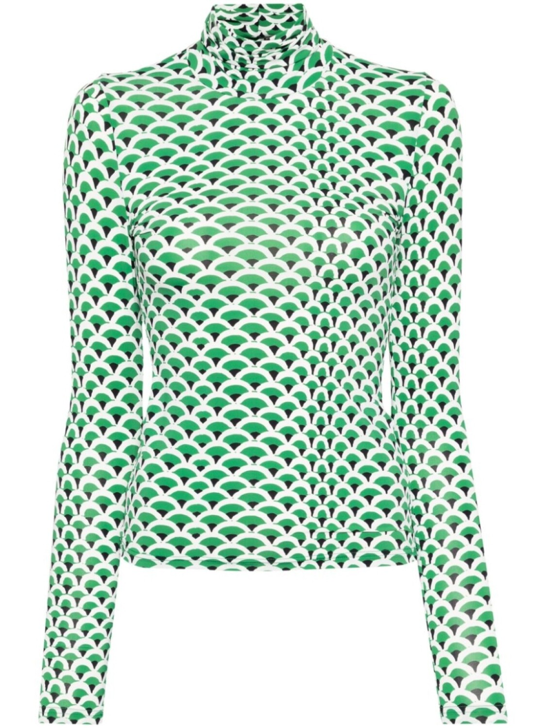

Многослойный топ Cynthia Rowley, зеленый