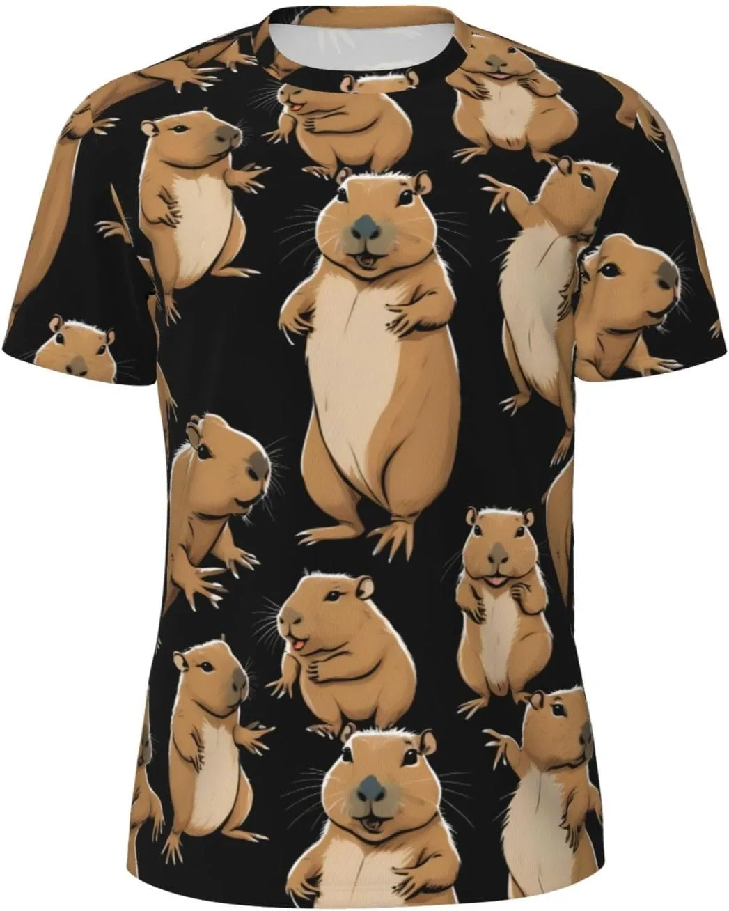 

Футболка мужская летняя с принтом Guinea Pig, легкая и дышащая SDFHU