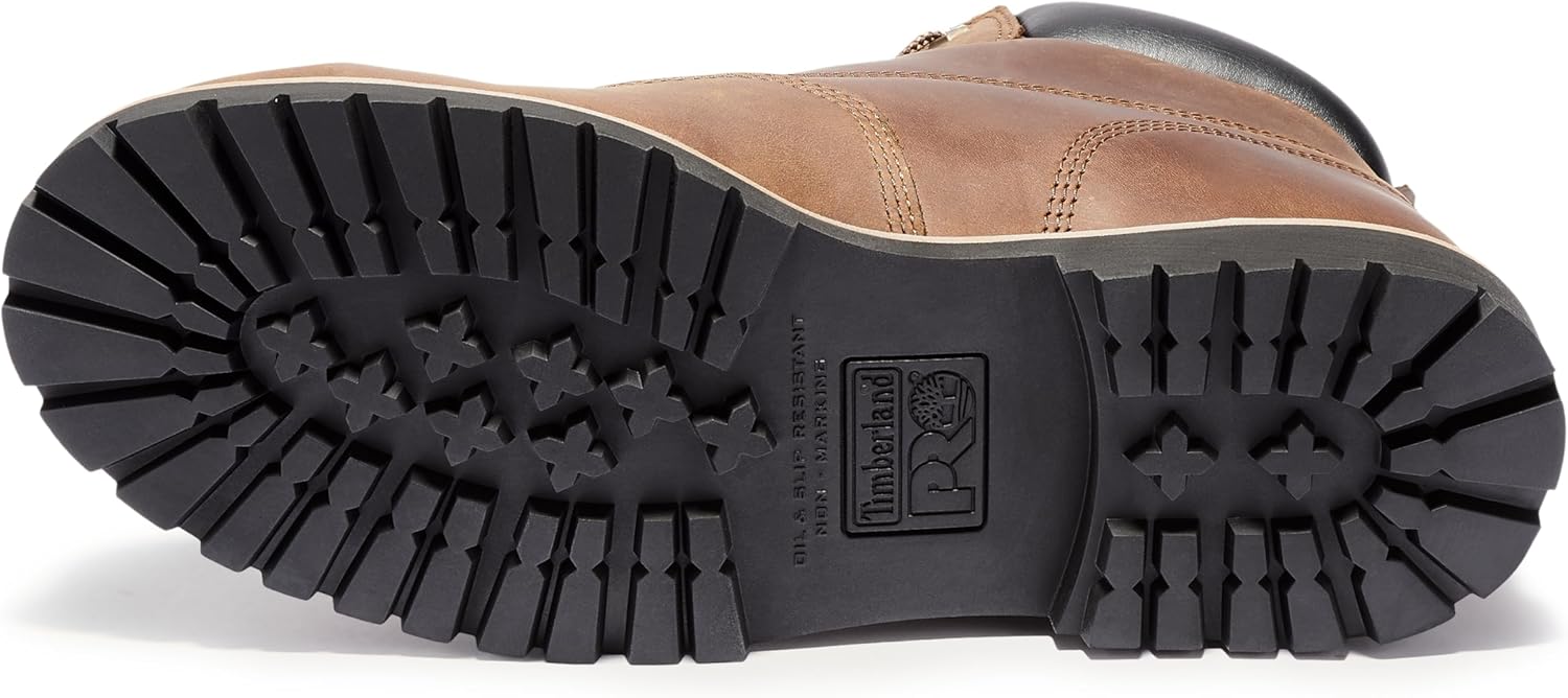 Timberland PRO мужские рабочие ботинки Gritstone 6 Inch со стальным защитным носком, Brown — фото 4